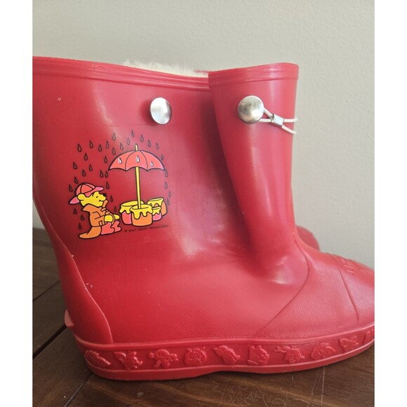 Vintage Winnie the Pooh Rain Boots Size 3-4 children’s Fits Women's 6-6.5 - Picture 12 of 15